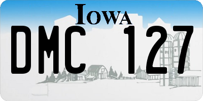 IA license plate DMC127