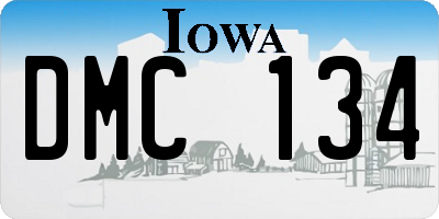 IA license plate DMC134