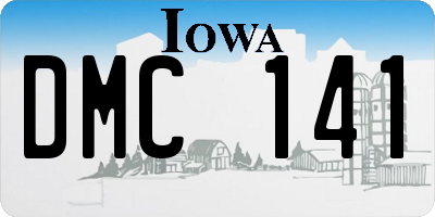 IA license plate DMC141