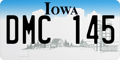 IA license plate DMC145