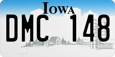 IA license plate DMC148