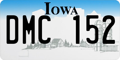 IA license plate DMC152