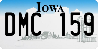 IA license plate DMC159