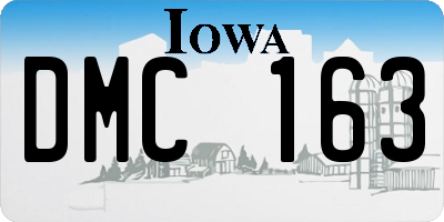 IA license plate DMC163