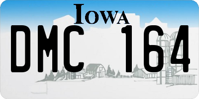 IA license plate DMC164