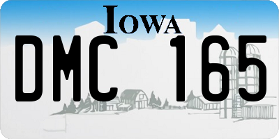 IA license plate DMC165