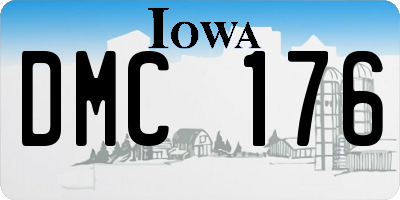 IA license plate DMC176