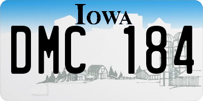 IA license plate DMC184