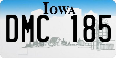 IA license plate DMC185