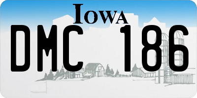 IA license plate DMC186