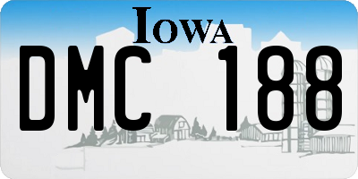 IA license plate DMC188