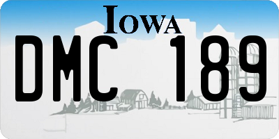 IA license plate DMC189