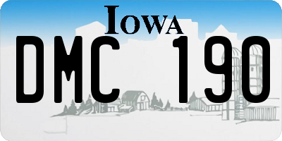 IA license plate DMC190