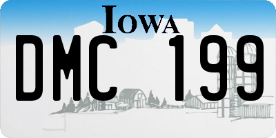 IA license plate DMC199