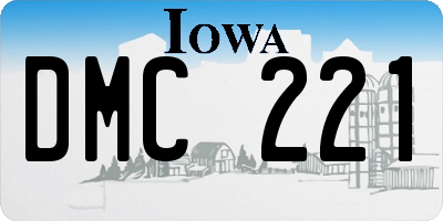 IA license plate DMC221