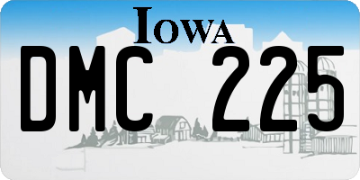 IA license plate DMC225