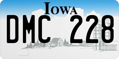 IA license plate DMC228