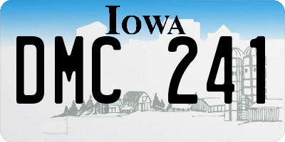 IA license plate DMC241