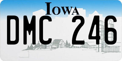 IA license plate DMC246