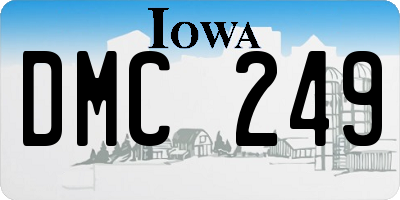 IA license plate DMC249