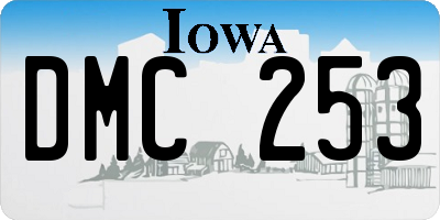 IA license plate DMC253