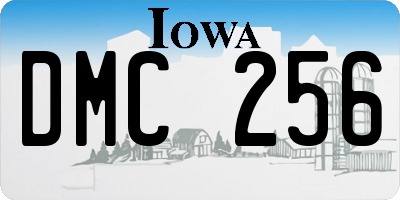 IA license plate DMC256