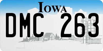 IA license plate DMC263