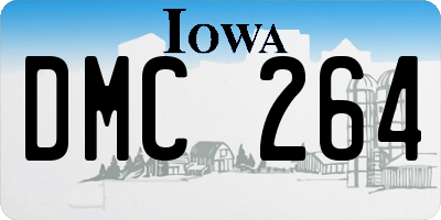 IA license plate DMC264
