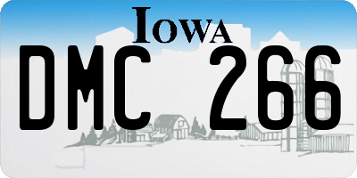 IA license plate DMC266