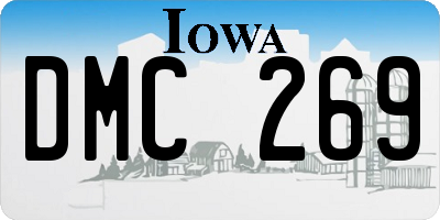 IA license plate DMC269
