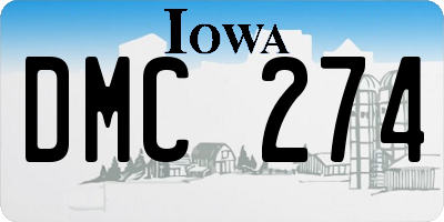 IA license plate DMC274