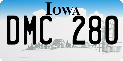 IA license plate DMC280