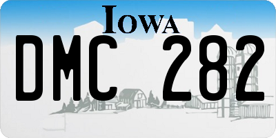 IA license plate DMC282
