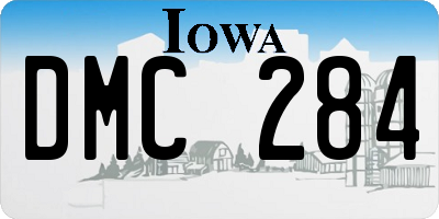 IA license plate DMC284