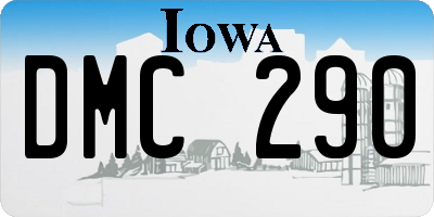 IA license plate DMC290