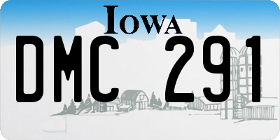 IA license plate DMC291