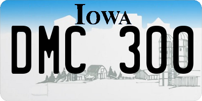 IA license plate DMC300