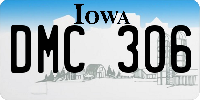 IA license plate DMC306
