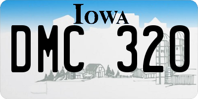 IA license plate DMC320