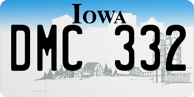 IA license plate DMC332