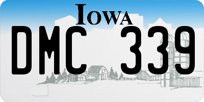 IA license plate DMC339