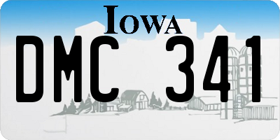 IA license plate DMC341