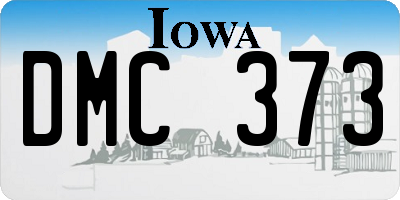 IA license plate DMC373