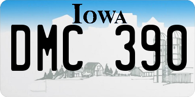 IA license plate DMC390