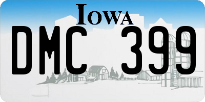IA license plate DMC399