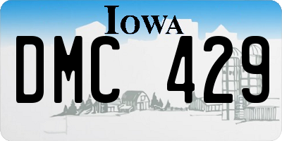 IA license plate DMC429