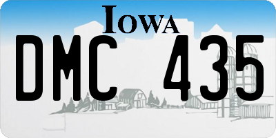 IA license plate DMC435