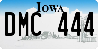 IA license plate DMC444