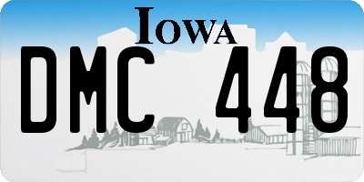 IA license plate DMC448