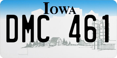 IA license plate DMC461
